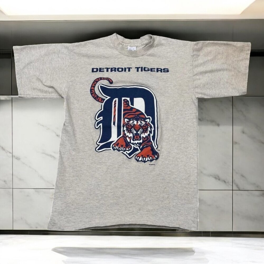 Detroit Tigers 1994 Tiger Through D T shirt Heavy cotton HN1624